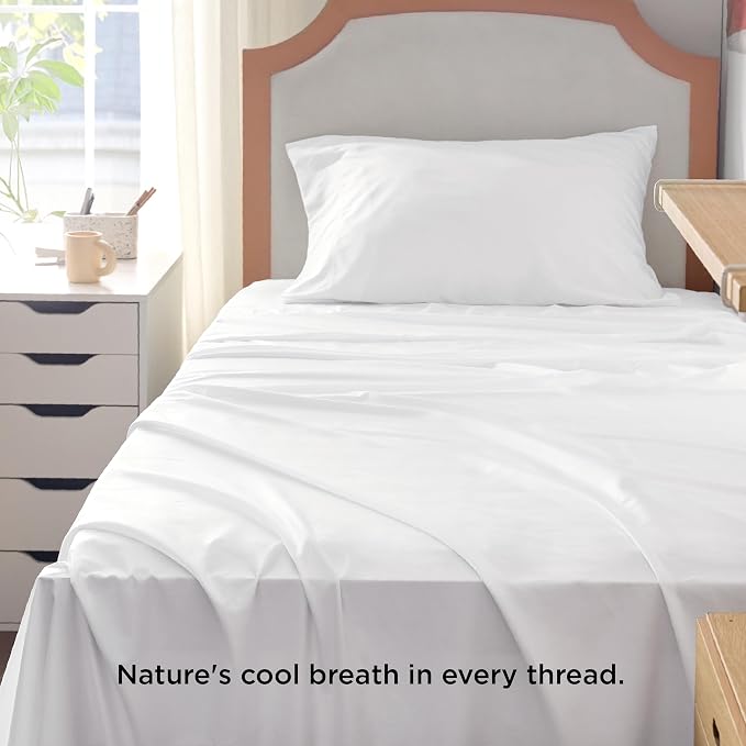 Bedsure Cooling Sheets Twin XL, Rayon Derived from Bamboo, Breathable & Soft - Image 3