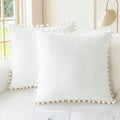CaliTime Throw Pillow Covers Decorative 20 X 12 Inches Pack of 2 Cozy Solid by CaliTime