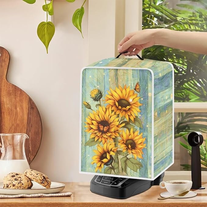 Mumeson Sunflower Extra Large Lightweight Coffee Maker Cover - Image 3