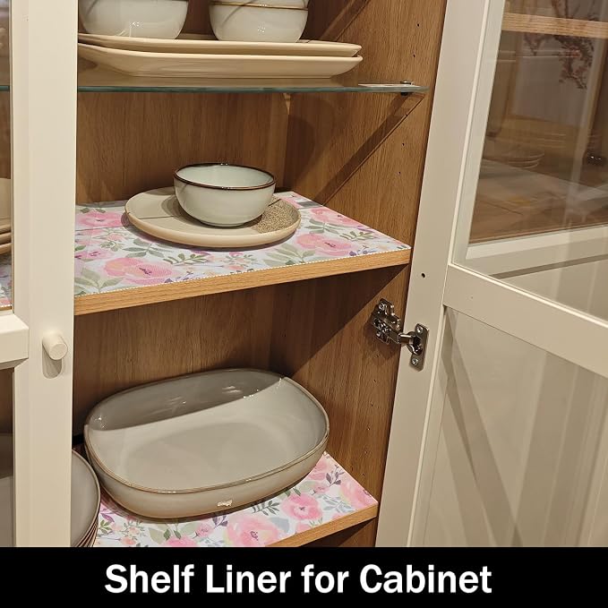 Peach Peony Shelf and Drawer Liner 12IN x 20FT, Non-Adhesive and Strong - Image 7
