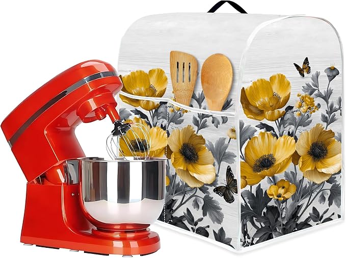 Mixer Dust Cover for 6-8 Qt Stand Mixer, Cloth Cover - Image 5