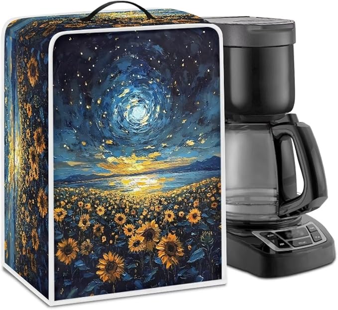 Mumeson Sunflower Starry Coffee Maker Cover Dust Protection Home Kitchen by Mumeson