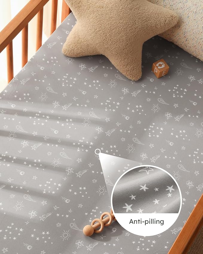 Baby Crib Sheets for Boys Girls, Breathable Soft Microfiber Baby Sheet Green - Image 4