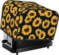Sunflower Stylish Black 4 Slice Toaster Cover, Waterproof Toaster Dust Cover by Unknown