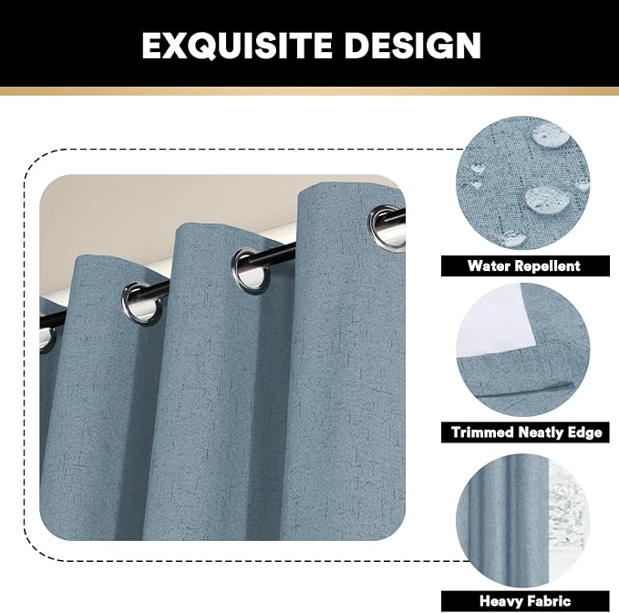 PrinceDeco 100% Blackout Curtains - Image 6