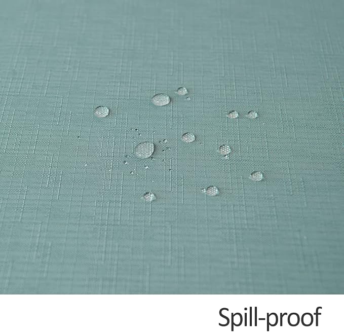 maxmill Faux Linen Textured Rectangle Tablecloth Water Resistant Wrinkle Free - Image 5