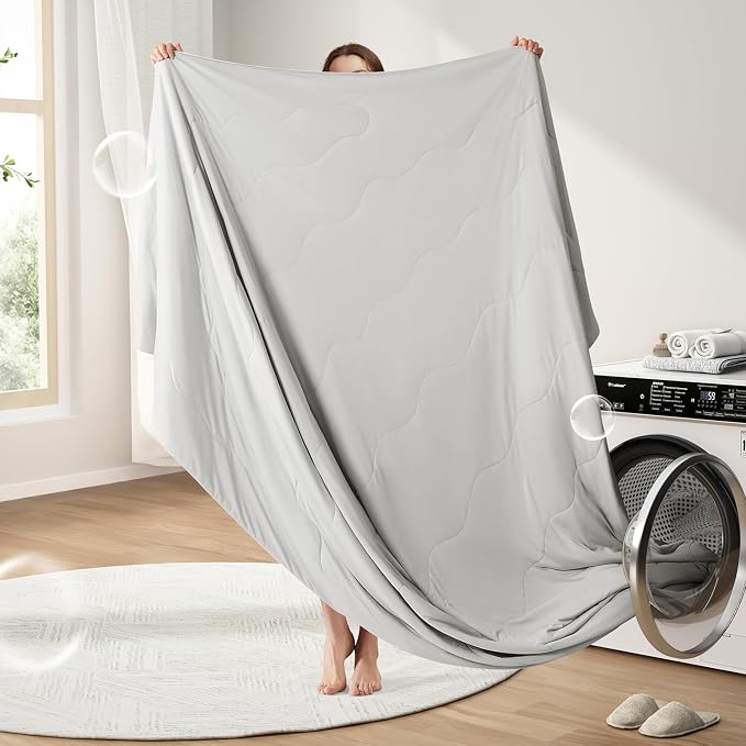 EASELAND Cooling Comforter King, Cold Touch Fabric Absorbs Body Heat, - Image 7