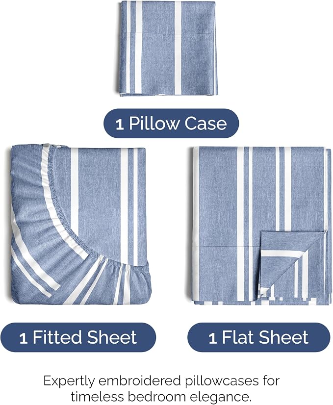 Twin XL Size 3 Piece Sheet Set - Image 2