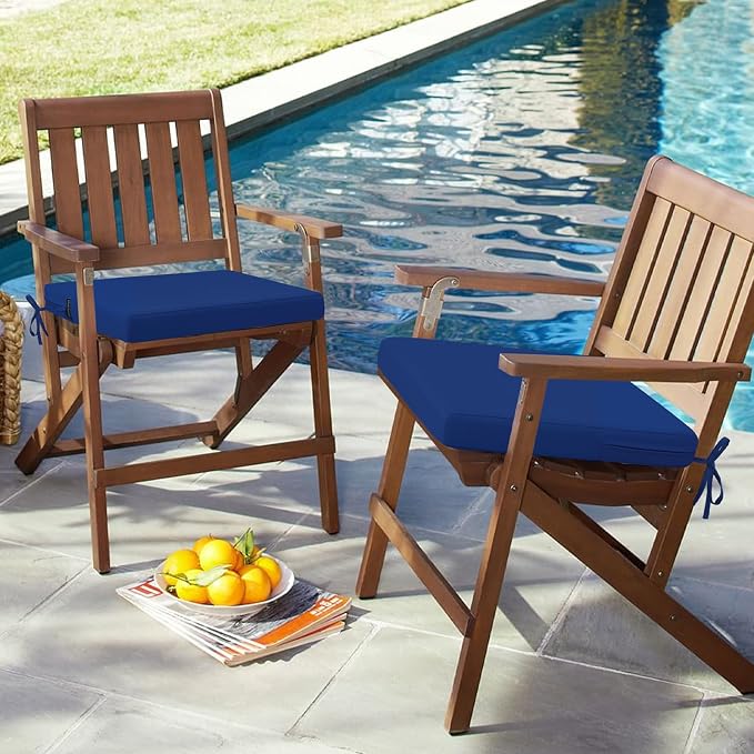 idee-home Outdoor Chair Cushions Set of 4, Dining Chair Pads - Image 6
