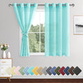 XWZO Sheer Curtains, Soft & Lightweight Faux Linen Grommet Window Curtains by XWZO