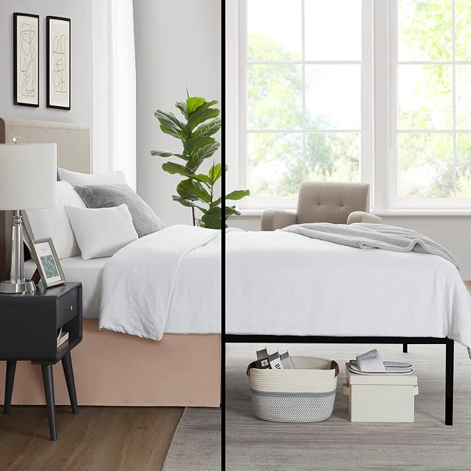 Nestl Taupe Twin XL Bed Skirt - Image 6