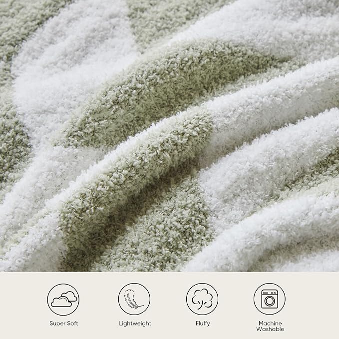 Snuggle Sac Sage Green Bedding Blankets Twin Size, Super Soft Warm Blankets - Image 4