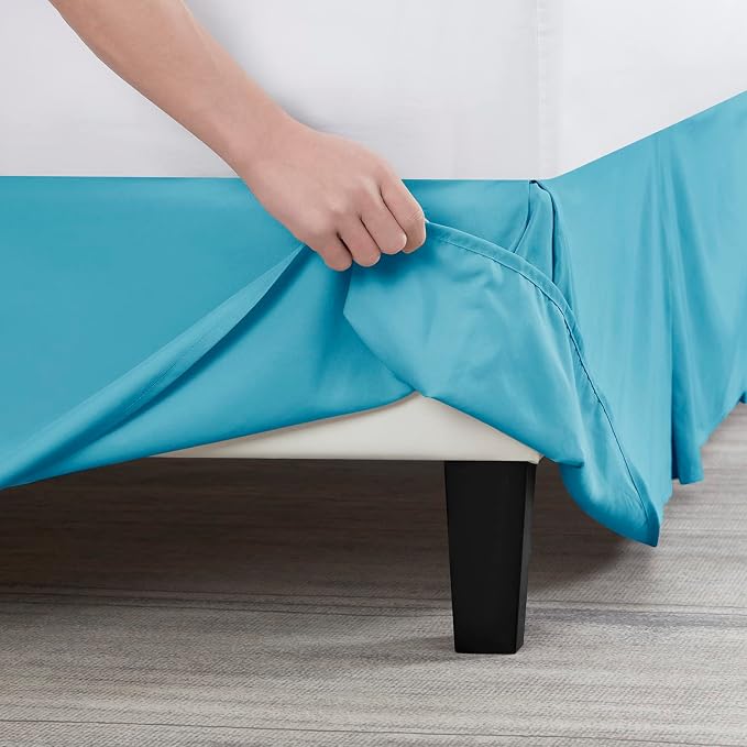 Nestl Beach Blue Full XL Bed Skirt - Image 5