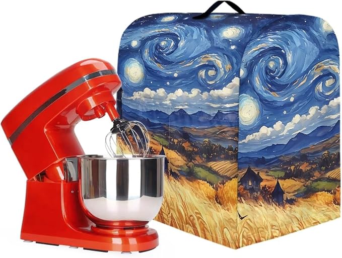 Blue Starry Night Print Mixer Cover Dust Covers - Image 3