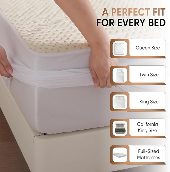 Luxury Waterproof Organic Mattress Protector King - Image 5