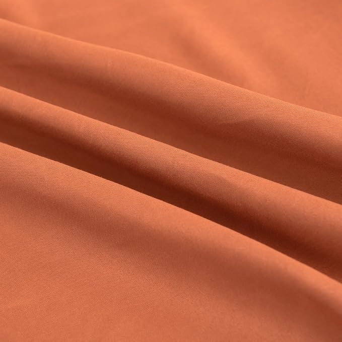 Terracotta Bed Skirt King Size Ruffled Bed Skirt - Image 4
