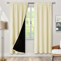 BGment Cream Blackout Curtains for Living Room 72 Inch Length, Full Room by BGment