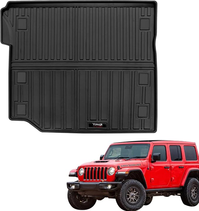 Custom for 2018-2025 2026 Jeep Wrangler JL 4 Door Accessories Cargo Mats Trunk by Yonugli