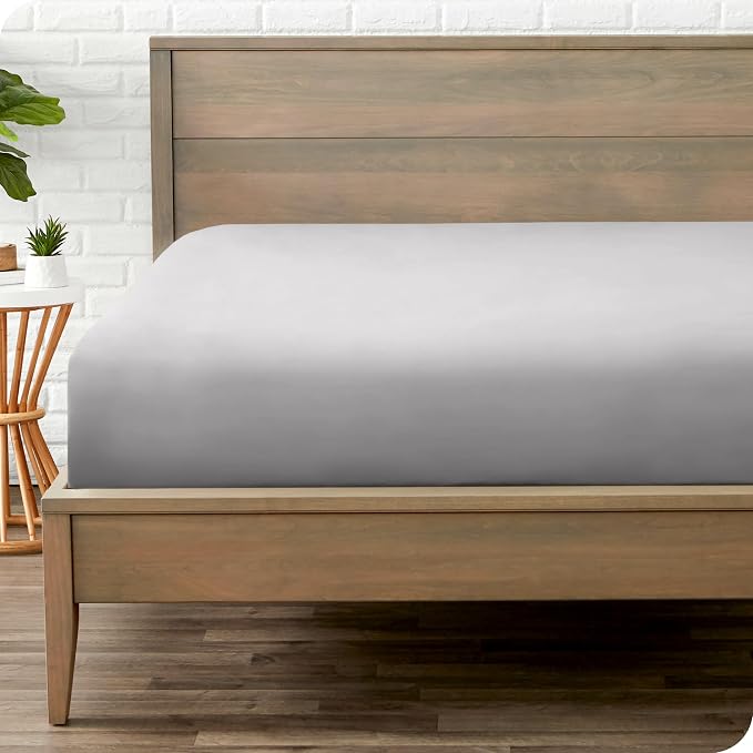 Bare Home Fitted Bottom Sheet King Size by BareHome