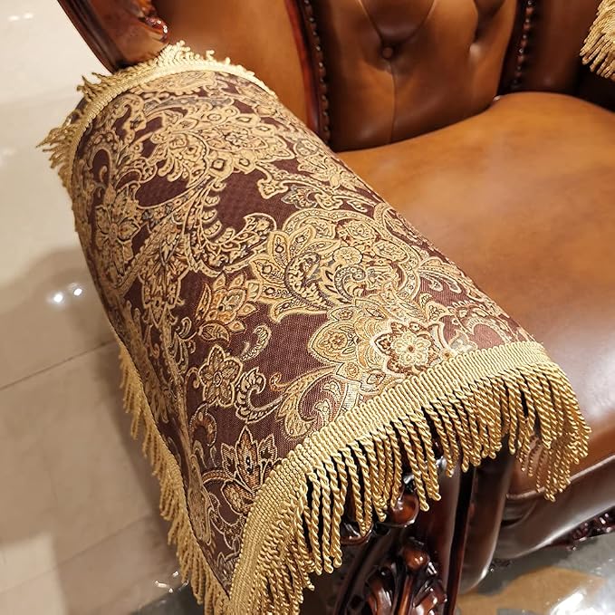 LUFEIJIASHI Luxury Couch Arm Covers, Washable Armrest Covers - Image 3