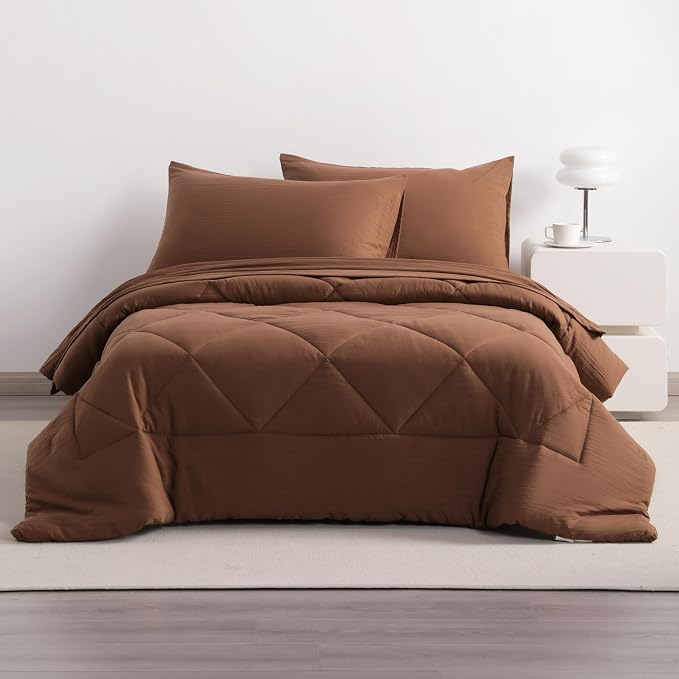 NTBAY Twin Comforter Set with Sheets, 5 Pieces Soft and Breathable Twin Bedding - Image 5