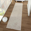 LUXE WEAVERS Solid Machine Woven Beige 2x8 Area Rug, Indoor Stain-Resistant by LuxeWeavers