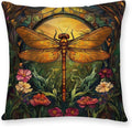 YOU FOUND ME William Morris Abstract Vintage Floral Dragonfly Design Throw by Unknown