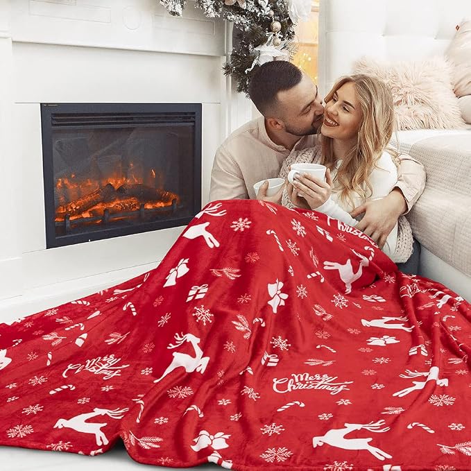 PAVILIA Premium Christmas Sherpa Throw Blanket | Christmas Decoration Gift - Image 6