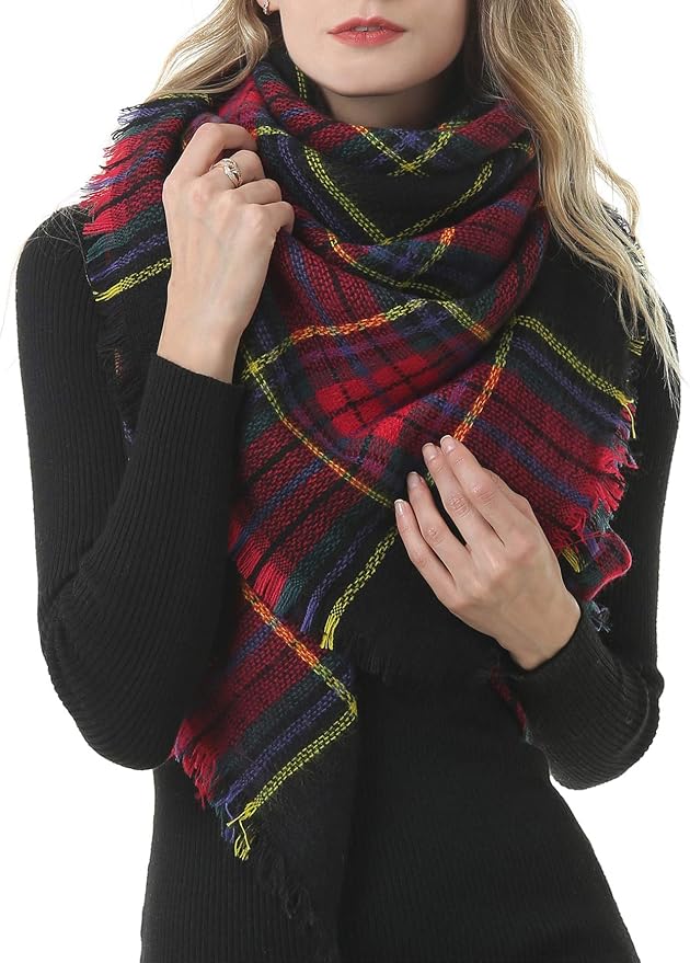 American Trends Women's Cozy Warm Winter Fall Blanket Scarf Stylish Soft Chunky - Image 2