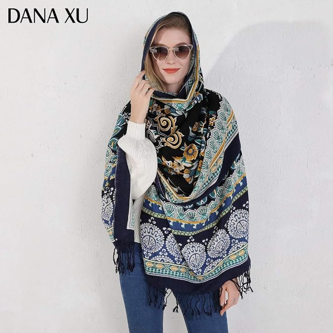 DANA XU 100% Merino Wool Pashmina Shawl - Image 7