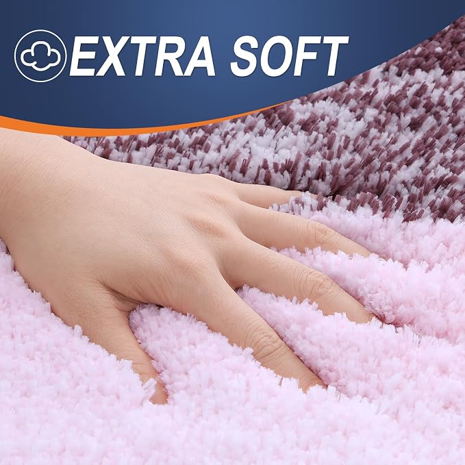 OLANLY Luxury Toilet Rugs U-Shaped 24x20, Extra Soft and Absorbent Microfiber - Image 3