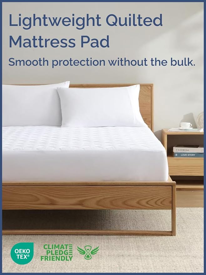 Quilted Fitted Mattress Pad King Size - Image 2