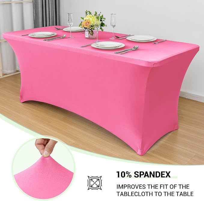 Obstal 6 Pack Stretch Spandex Table Covers - Image 2