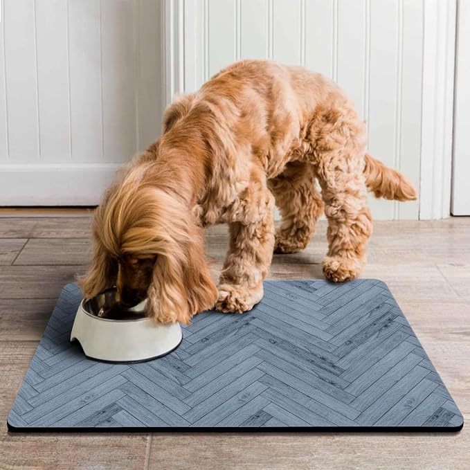 Dog Food Mats for Floors Absorbent, Pet Cat Food Mat - Image 6