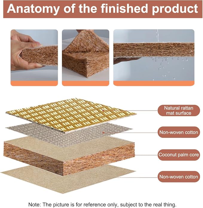 Japanese Traditional Tatami Mattress, Coconut Coir Tatami Mat, Foldable - Image 4