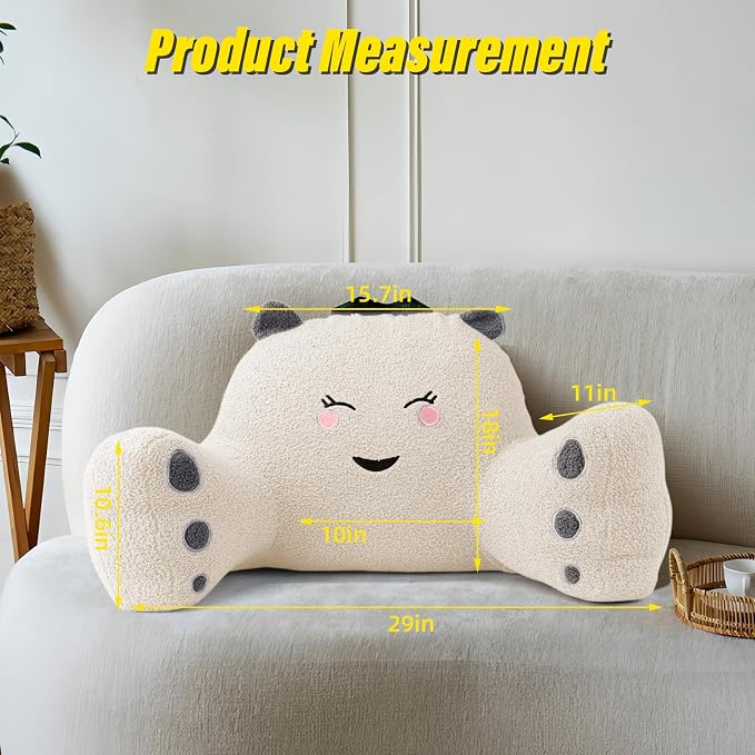 Reading Pillow for Sitting in Bed Couch Teens/Adult, Back Rest Pillow for - Image 2