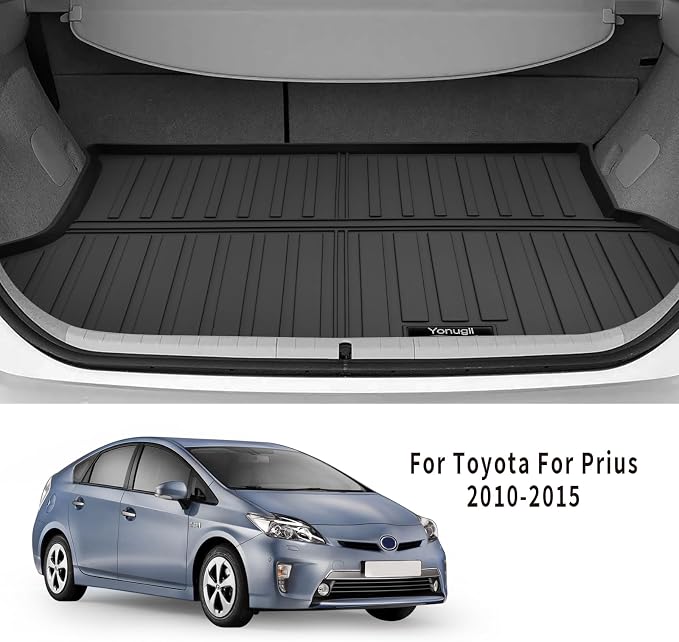 Custom for 2010-2015 Toyota Prius Hatchback Cargo Mats Trunk Liner All Weather - Image 2