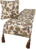 The HomeCentric King Queen Twin Multi Color & Ivory Handmade Twin 53"x18" Bed by TheHomeCentric