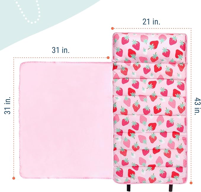 Wildkin 43-inch Kids Nap Mat – Soft Microfiber Toddler Sleeping Mat - Image 5