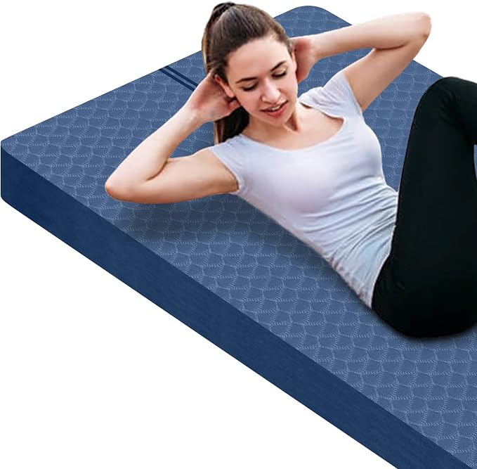 nuveti Large Exercise Mat - 15mm/20mm/30mm Thick Yoga Mat | Workout Mat by BecomeBetterYourself