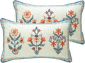 ISAENNE Design Lumbar Linen Throw Pillow Covers 12"x20" Pack of 2, Living Room by Isaennehomedecoration