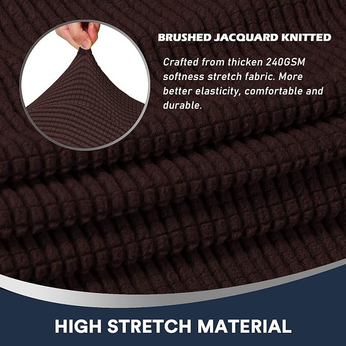 Stretch Sofa Arm Covers Spandex Jacquard Anti-Slip Couch Arm Covers - Image 4