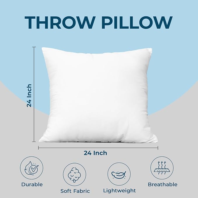 Utopia Bedding Throw Pillows, 24 x 24 Inches Pillows - Image 4