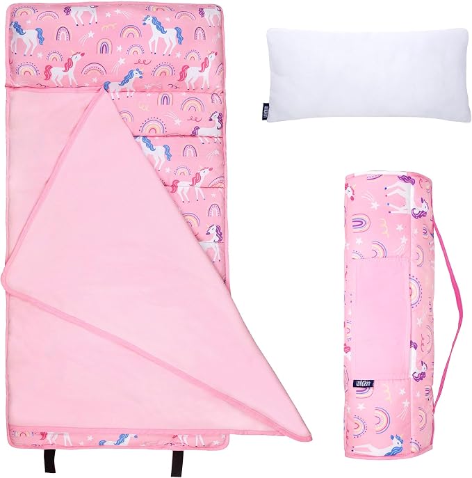 Wildkin 43-inch Kids Nap Mat – Soft Microfiber Toddler Sleeping Mat by Wildkin