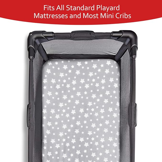 Pack and Play Sheets, 4 Pack Mini Crib Sheets, Stretchy Pack n Play Playard - Image 3
