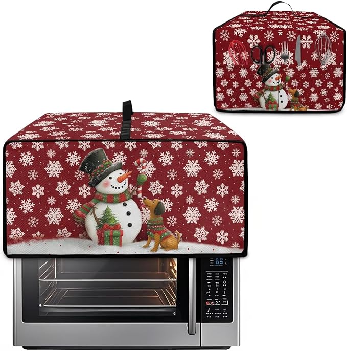 Toaster Oven Dust Cover with Storage Pockets, Protective Decorative Smart Oven - Image 2