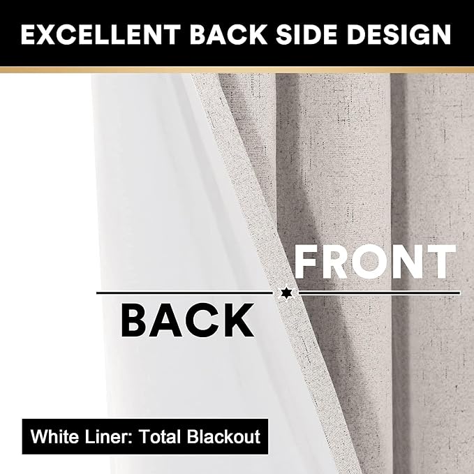 PrinceDeco 100% Blackout Curtains - Image 5
