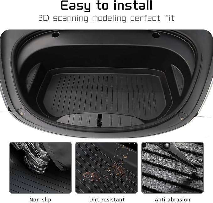All Weather Cargo Liners for Tesla Model 3 Highland 2024/2025/2026 Accessories - Image 7