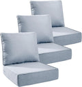 Luxury 6" Outdoor Cushions for Patio Furniture, Fade Resistant Couch Chair by Pugire