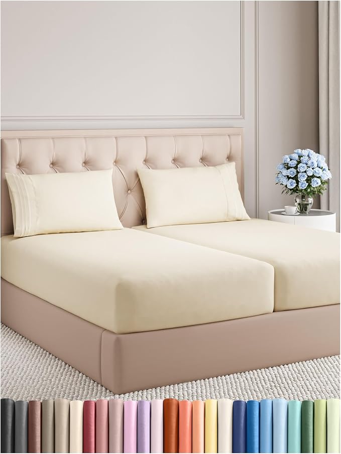 Split King Size 5 Piece Sheet Set by CGKUnlimited